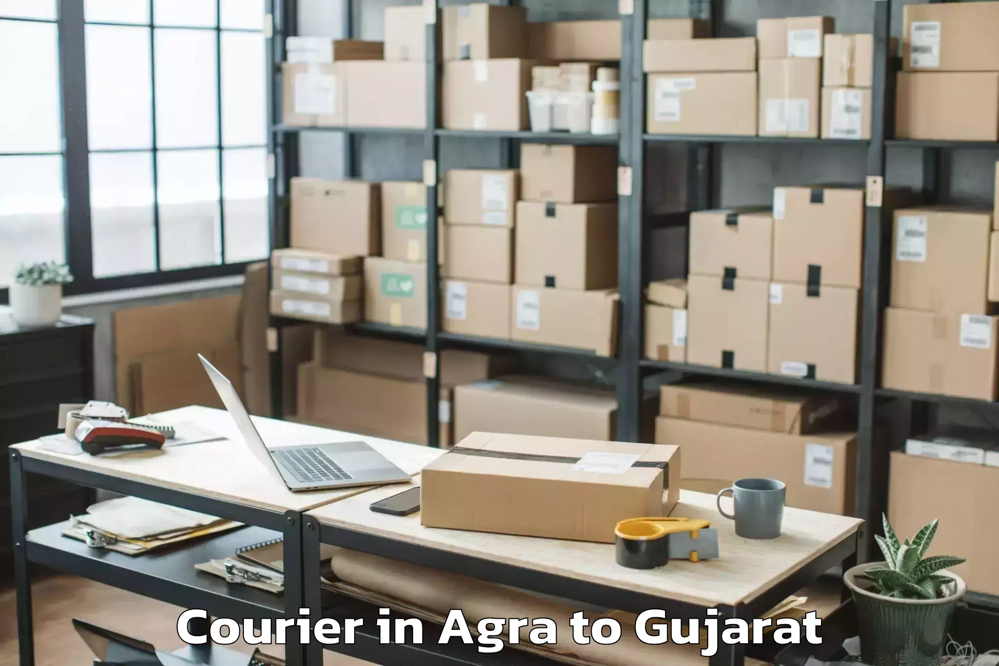 Discover Agra to Amroli Courier